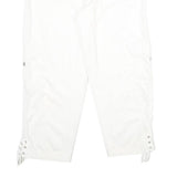 WHITE HOUSE BLACK MARKET Womens White Cargo Shorts UK 14 W34 Cotton Blend Casual