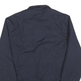 SCHOTT Mens Navy Blue Harrington Jacket M Cotton Blend Zip Plain Classic Casual