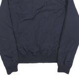 SCHOTT Mens Navy Blue Harrington Jacket M Cotton Blend Zip Plain Classic Casual