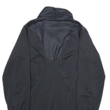 ADIDAS Womens Black Polyester Blend Zip Jacket UK 14 Sportswear Track