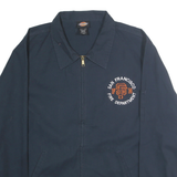 DICKIES Mens Blue San Francisco Fire Department Workwear Jacket 2XL Polyester