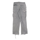 CARHARTT Mens Cotton Blend Relaxed Cargo Trousers Grey W30 L34 Workwear Casual