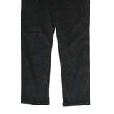 JUST CAVALLI Mens Black Cotton Regular Fit Straight Leg Trousers W34 L28 Stylish