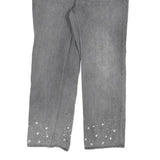 LEVI'S Womens Grey Regular Straight Denim Stone Wash Jeans W32 L29 Casual Wear