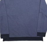 NAUTICA Mens Blue & Navy Crew Neck 2XL Pocket Logo Sweatshirt Cotton Blend