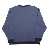 NAUTICA Mens Blue & Navy Crew Neck 2XL Pocket Logo Sweatshirt Cotton Blend