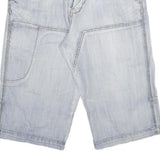 SMOG Mens Shorts Blue Casual L W34 Cotton Blend Classic Fit Denim Style