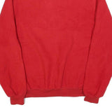 VAQO Womens Red Plain Pullover Jumper V-Neck Polyester L Lightweight Warm