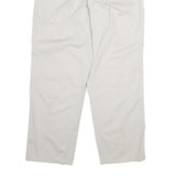 CALVIN KLEIN Mens Cotton White Regular Straight Trousers W34 L32 Classic Comfort