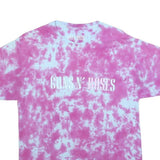 GUNS N ROSES Mens Pink & White Tie Dye T-Shirt M Short Sleeve Crew Neck Band
