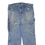 DICKIES Mens Regular Fit Blue Denim Jeans W36 L30 Workwear Zip Closure
