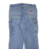 DICKIES Mens Regular Fit Blue Denim Jeans W36 L30 Workwear Zip Closure