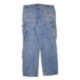 DICKIES Mens Regular Fit Blue Denim Jeans W36 L30 Workwear Zip Closure