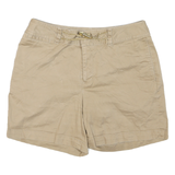 LAUREN RALPH LAUREN Womens Beige Casual Cotton Blend Shorts M W30 Rope Waist