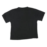 Mens Black Graphic T-Shirt XL Short Sleeve Crew Neck Cotton Blend Casual Wear