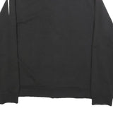 REEBOK Mens Black & White Track Jacket M Cotton Blend Zip Sportswear Activewear