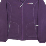 BERGHAUS Womens Purple Jacket S Polyester Fleece Zip Outdoor Casual Activewear