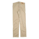 LEVI'S Boys Slim Beige Cotton Blend Slim Fit Zip Trousers W27 L27 Classic Style