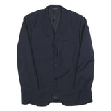 CANALI Mens Blue Wool Blend Blazer Jacket L Classic Tailored Button Closure
