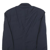CANALI Mens Blue Wool Blend Blazer Jacket L Classic Tailored Button Closure