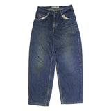 DICKIES Mens Regular Blue Denim Jeans W32 L31 Button Closure Casual Workwear