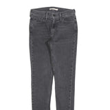 LEVI'S 710 Womens Jeans Black Slim Skinny Denim Medium W28 L32 Stretch