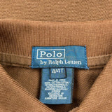 Age 4 Polo By Ralph Lauren Polo Shirt - Small Brown Cotton