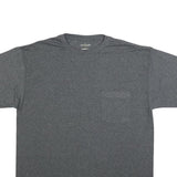 RUSSELL ATHLETIC Mens Grey Pocket T-Shirt M Short Sleeve Crew Neck Cotton Blend