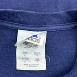 Adidas Graphic T-Shirt - Large Blue Cotton