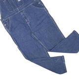 UFA Mens Blue Cotton Blend Denim Dungarees Regular Fit L W44 L30 Workwear Style