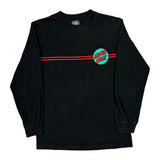 Santa Cruz Graphic Long Sleeve T-Shirt - Small Black Cotton