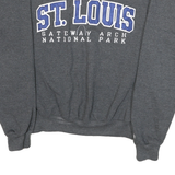 CHAMPION Womens Grey St Louis Gateway Arch National Park Crew Neck S Sweatshirt