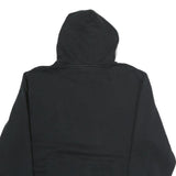 PUMA Mens Black Cotton Pullover Hoodie L Logo Print Casual Sportswear