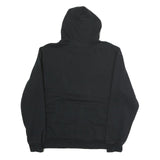PUMA Mens Black Cotton Pullover Hoodie L Logo Print Casual Sportswear