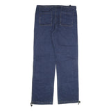 HEART LUCK Mens Jeans Blue Regular Straight Denim Raw W37 L35 Workwear