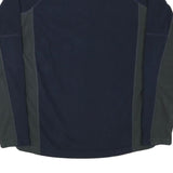 BERGHAUS Mens Navy Blue & Dark Grey Half Zip Outdoor Fleece S Polyester Blend