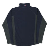 BERGHAUS Mens Navy Blue & Dark Grey Half Zip Outdoor Fleece S Polyester Blend