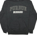 COLOSSEUM Mens Black Purdue Boilermakers Pullover Hoodie S Cotton Blend