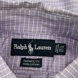 Ralph Lauren Checked Shirt - Medium Purple Cotton