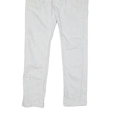 GUESS Mens White Regular Fit Straight Denim Jeans W36 L31 Zip Cotton Blend