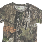 RUSTIC RIDGE Mens Brown & Green Camo T-Shirt M Short Sleeve Crew Neck Outdoor