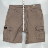 Wrangler Cargo Shorts - 36W 10L Brown Cotton