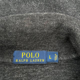Polo By Ralph Lauren 1/4 Zip - Large Gray Cotton