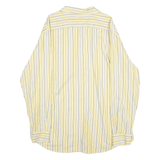 NAUTICA Mens Yellow & Blue Striped Shirt XL Cotton Long Sleeve Casual