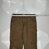 Schmidt Carpenter Pants - 36W 30L Brown Cotton
