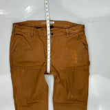 Carhartt Double Knee Carpenter Trousers - 38W UK 20 Brown Cotton