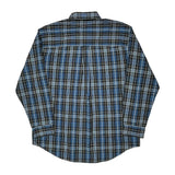 Chaps Ralph Lauren Checked Shirt - Large Black Cotton Blend