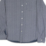 LEVI'S Mens Blue Pattern Shirt XL Cotton Long Sleeve Button Closure Casual