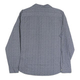 LEVI'S Mens Blue Pattern Shirt XL Cotton Long Sleeve Button Closure Casual