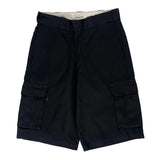 Dickies Cargo Shorts - 30″ Waist Black Polyester Blend